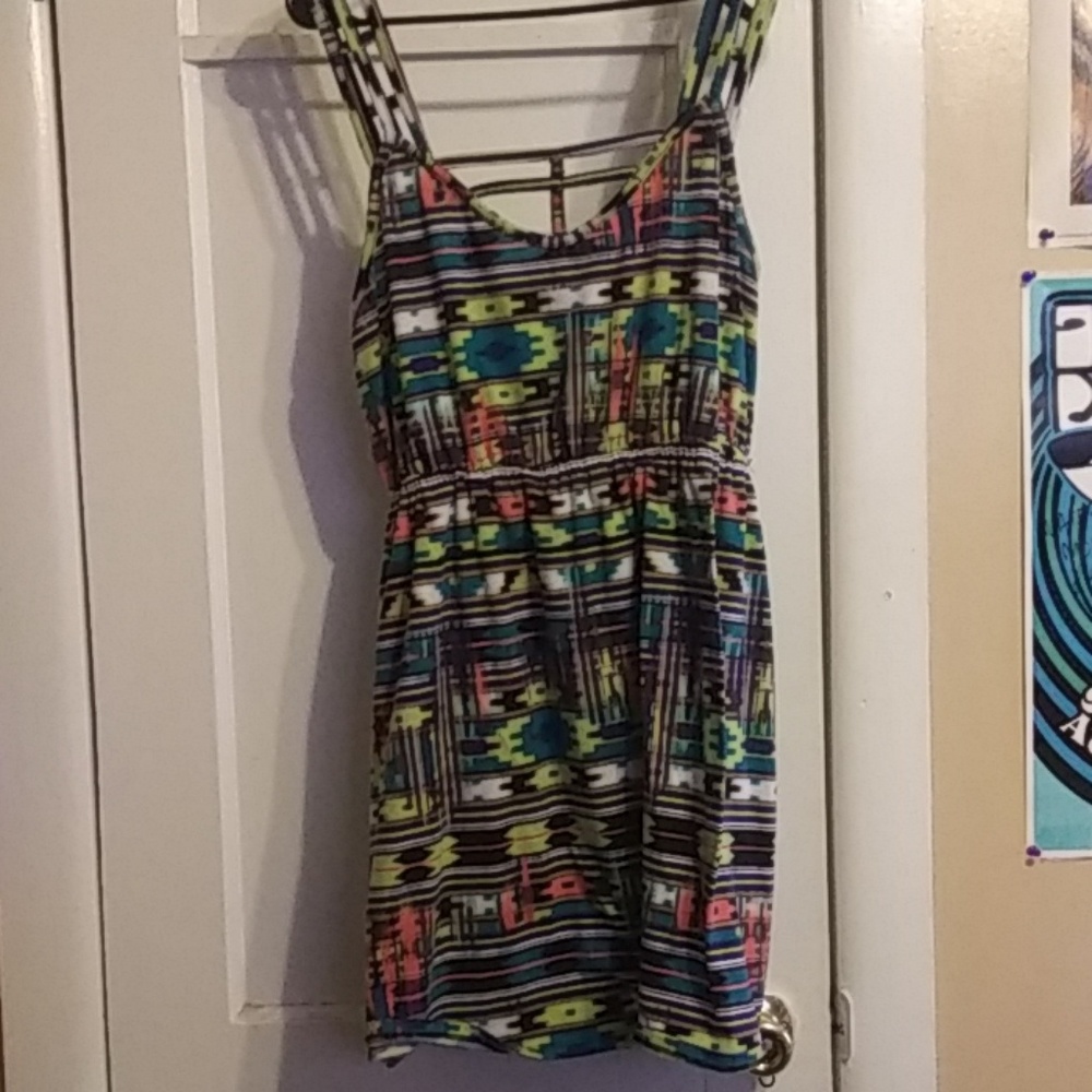 Aztec print dress